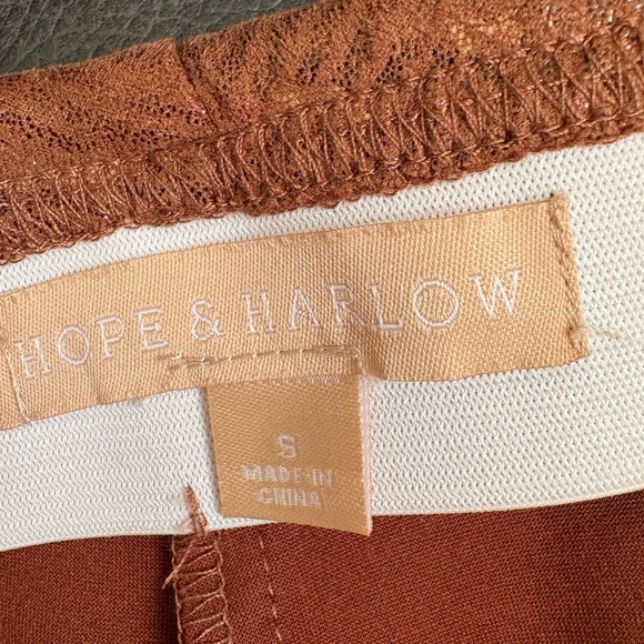 Rust Orange Patterned Pants - Picture 4 of 6